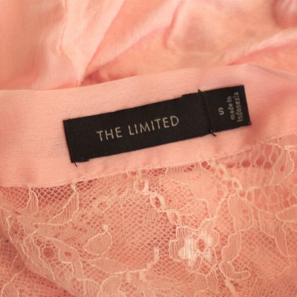 The Limited Peach Bow Chiffon Layered Tank Top Small - Picture 4 of 6